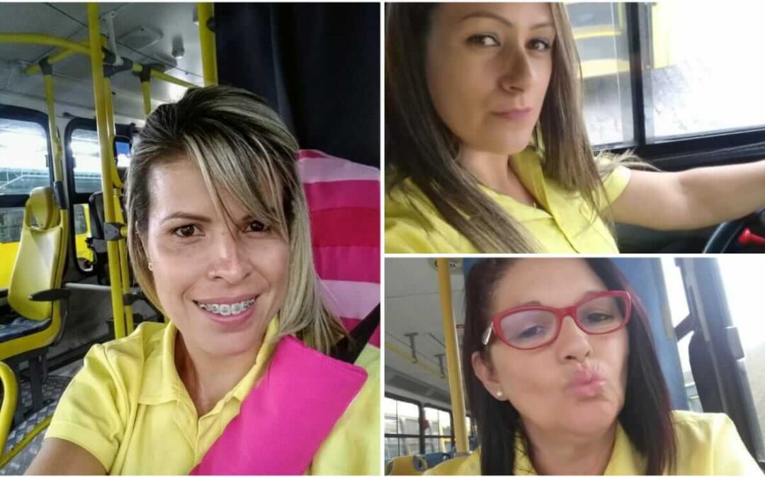 Mulheres e motoristas de ônibus em Jundiaí: com muito orgulho!