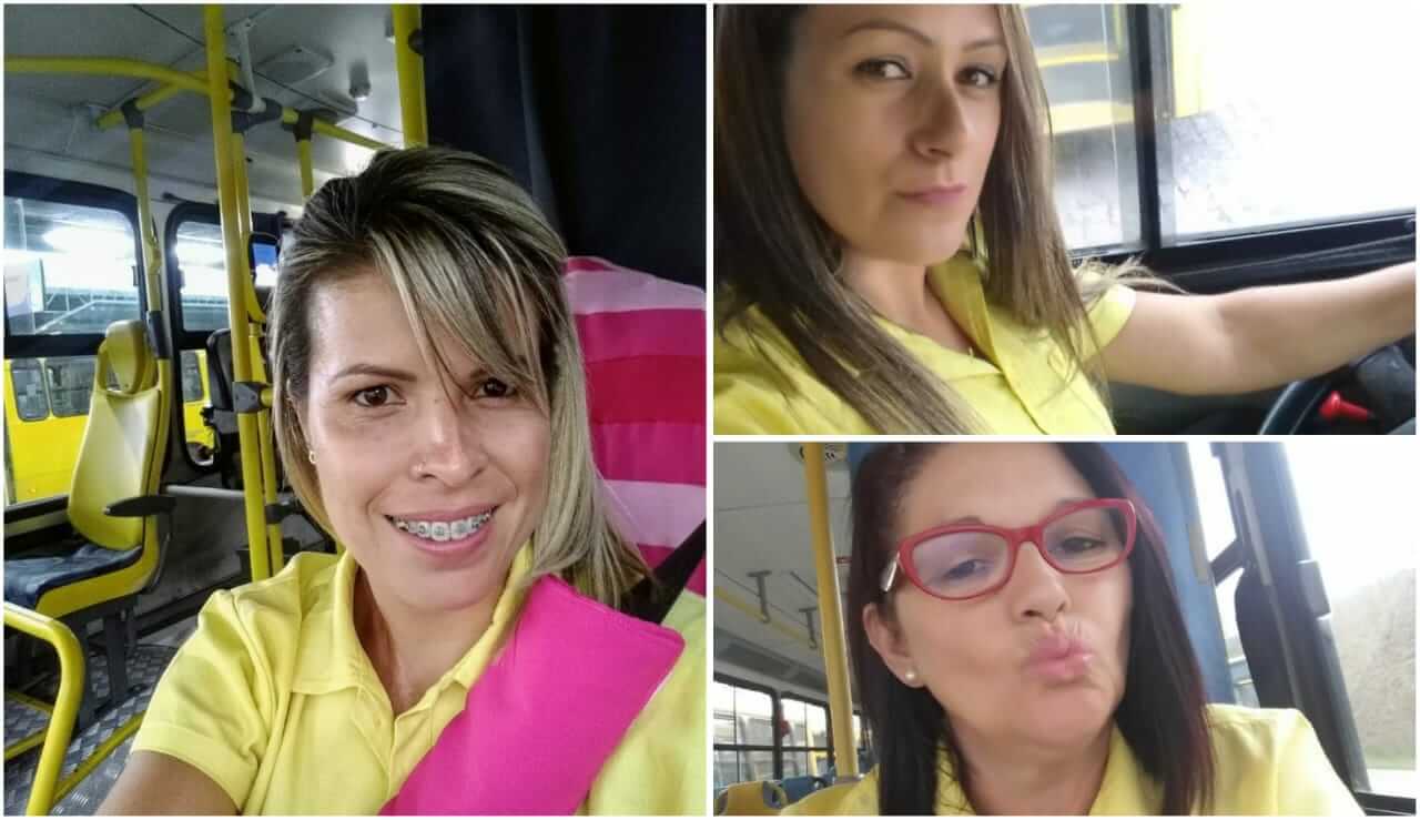 Mulheres e motoristas de ônibus em Jundiaí: com muito orgulho!