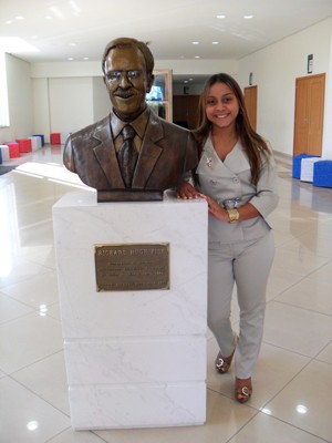 Karin no congresso internacional de 50 anos da Fisk (Foto: Arquivo Pessoal)